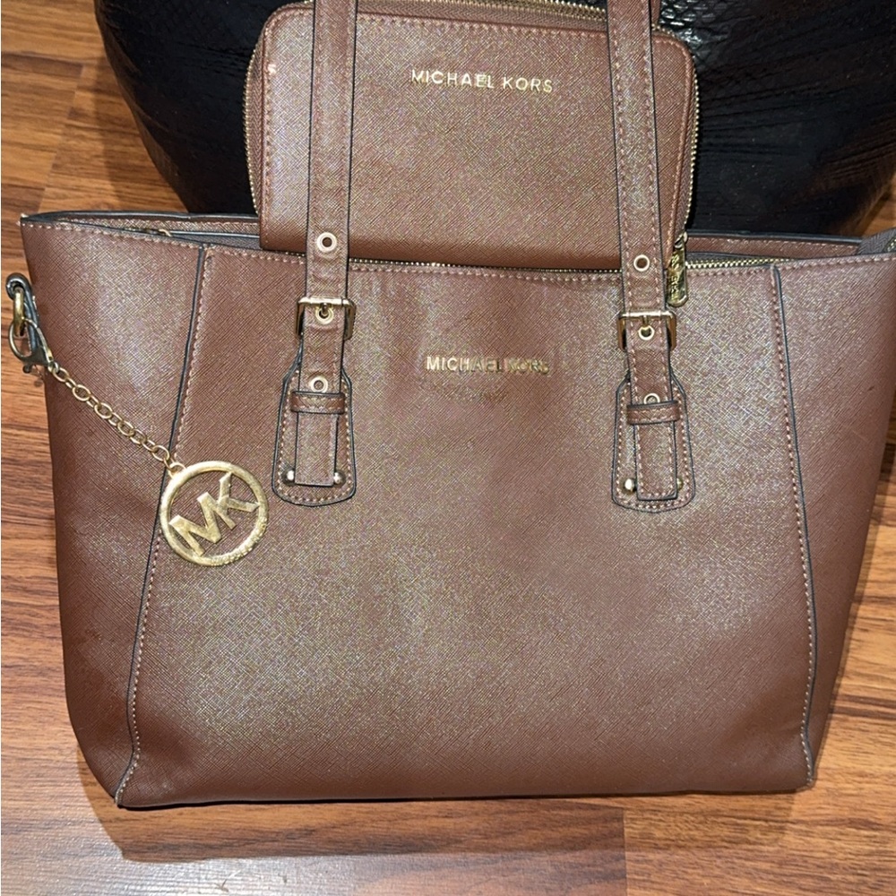 Michael Kors Brown Tote Bag